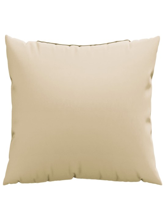 Polštáře na pohovku 4 ks béžové 40 x 40 cm textil