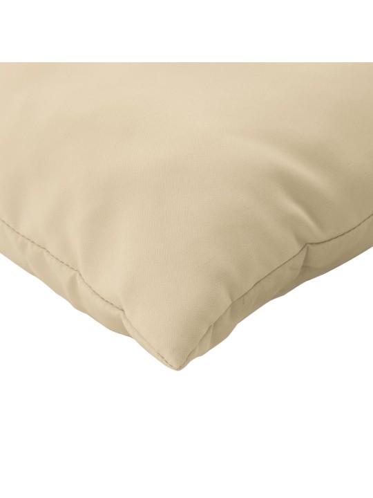 Polštáře na pohovku 4 ks béžové 40 x 40 cm textil