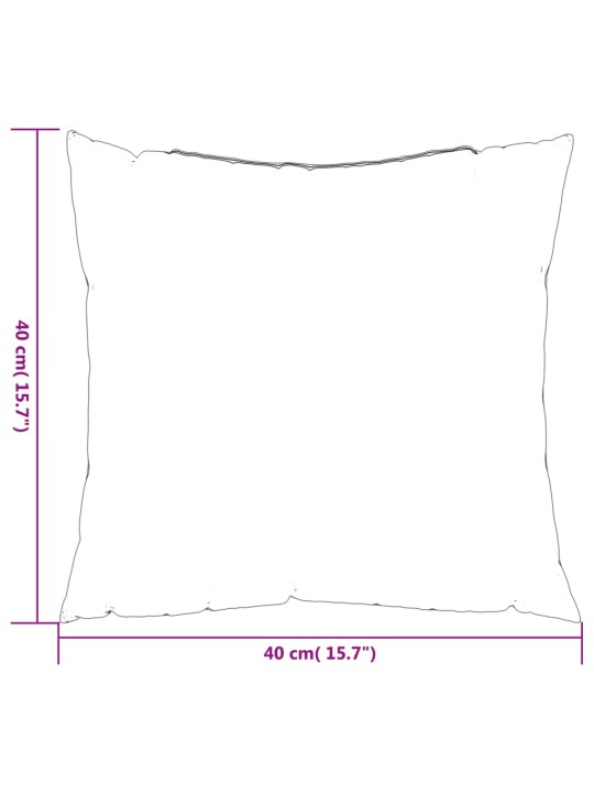 Polštáře na pohovku 4 ks béžové 40 x 40 cm textil