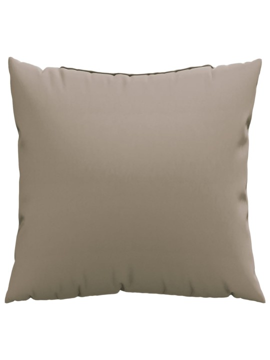 Polštáře na pohovku 4 ks taupe 40 x 40 cm textil