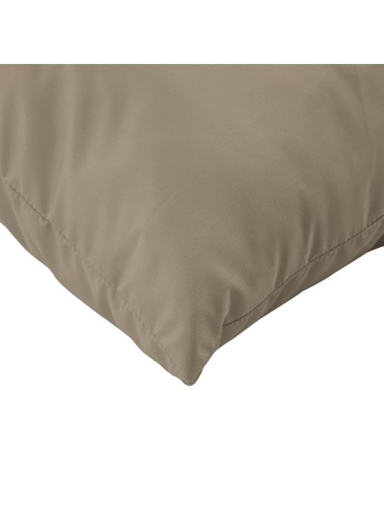 Polštáře na pohovku 4 ks taupe 40 x 40 cm textil