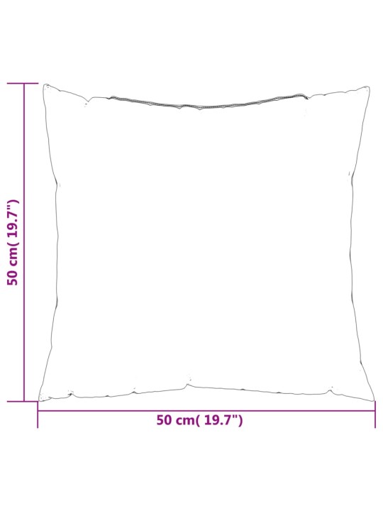 Polštáře na pohovku 4 ks antracitové 50 x 50 cm textil