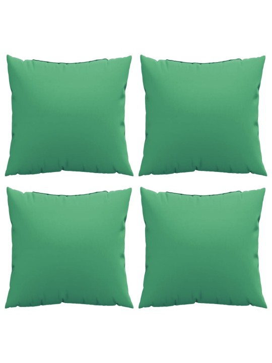 Polštáře na pohovku 4 ks zelená 50 x 50 cm textil