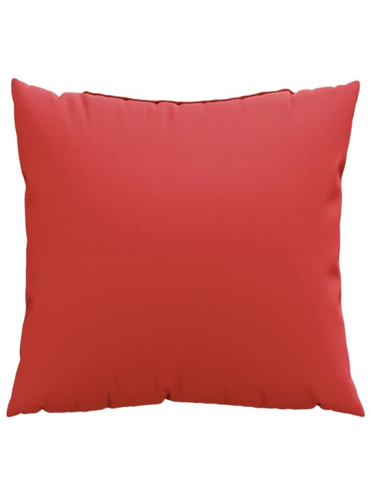 Polštáře na pohovku 4 ks červené 50 x 50 cm textil