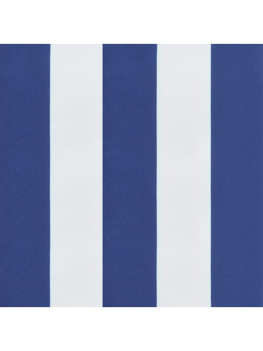 Dekorační polštáře 4 ks modré a bílé pruhy 50 x 50 cm textil
