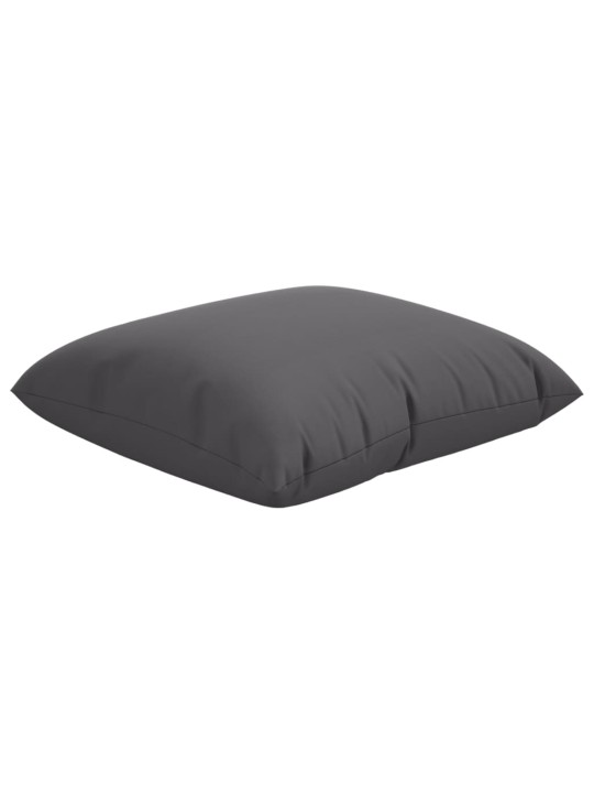 Polštáře na pohovku 4 ks antracitové 60 x 60 cm textil