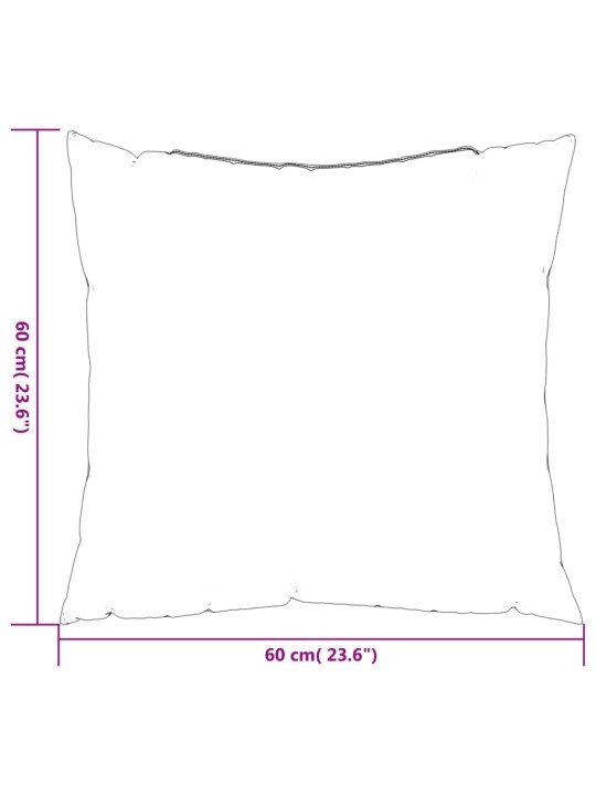 Polštáře na pohovku 4 ks antracitové 60 x 60 cm textil