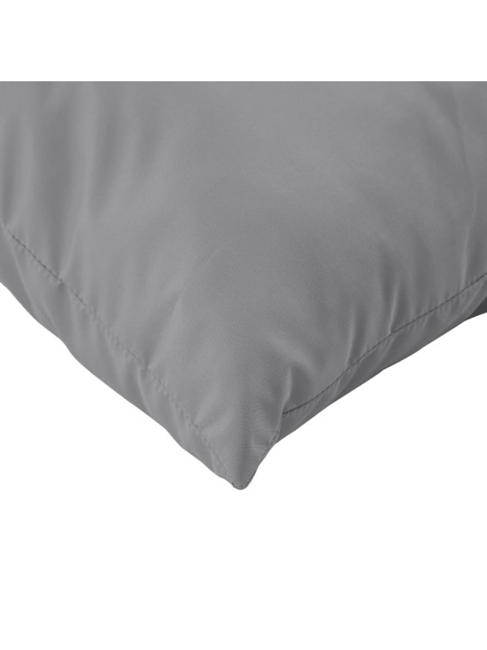 Polštáře na pohovku 4 ks šedé 60 x 60 cm textil
