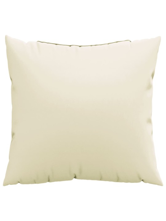Polštáře na pohovku 4 ks krémové 60 x 60 cm textil