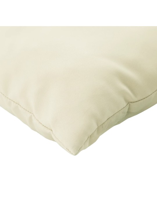 Polštáře na pohovku 4 ks krémové 60 x 60 cm textil
