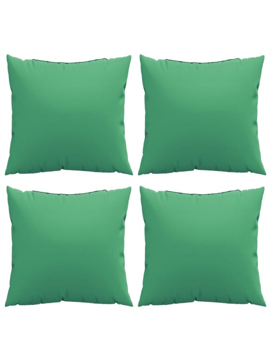 Polštáře na pohovku 4 ks zelené 60 x 60 cm textil