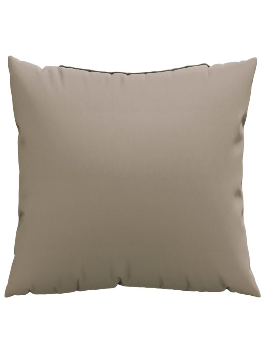 Polštáře na pohovku 4 ks taupe 60 x 60 cm textil