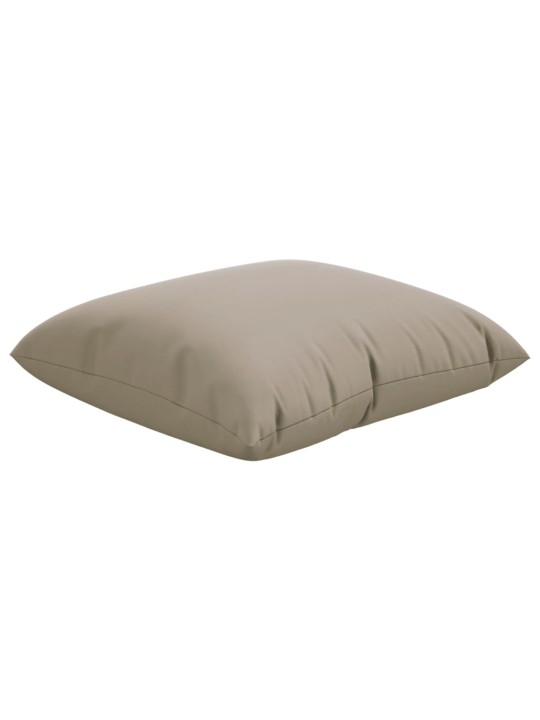 Polštáře na pohovku 4 ks taupe 60 x 60 cm textil