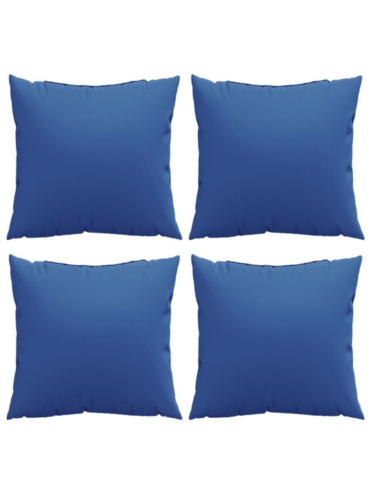 Polštáře na pohovku 4 ks královsky modré 60 x 60 cm textil
