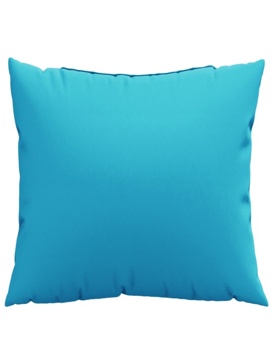 Dekorační polštáře 4 ks tyrkysové 60 x 60 cm textil