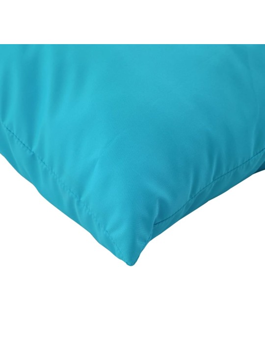 Dekorační polštáře 4 ks tyrkysové 60 x 60 cm textil