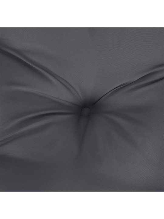 Poduška na palety šedá 50 x 50 x 12 cm textil