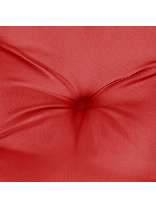 Poduška na palety červená 50 x 50 x 12 cm textil