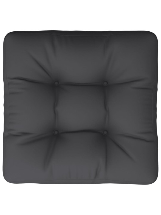 Poduška na palety černá 50 x 50 x 12 cm textil