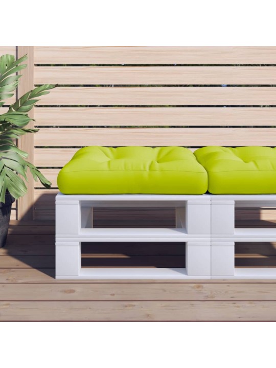 Poduška na palety jasně zelená 50 x 50 x 12 cm textil