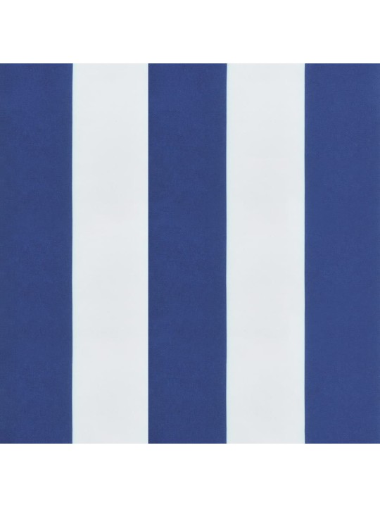Poduška na palety modré a bílé pruhy 50 x 50 x 12 cm textil