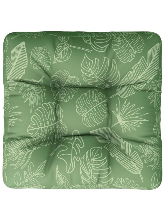 Poduška na palety vzor listů 50 x 50 x 12 cm textil