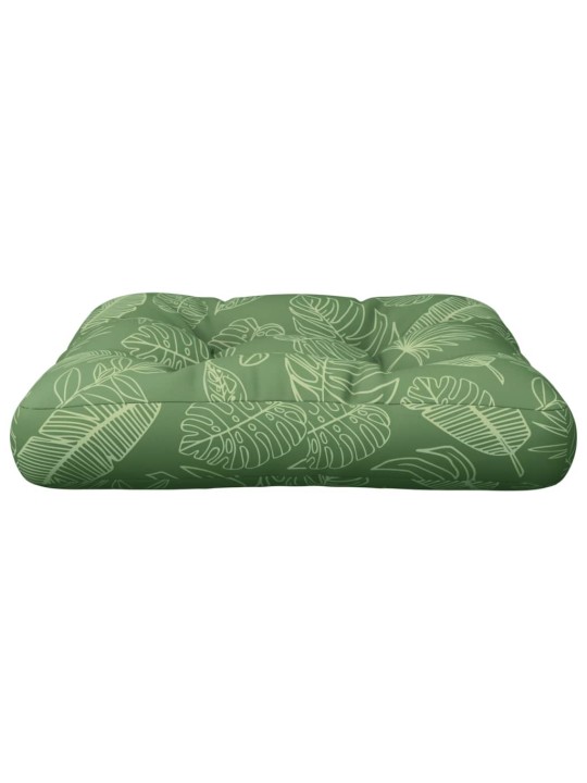 Poduška na palety vzor listů 50 x 50 x 12 cm textil