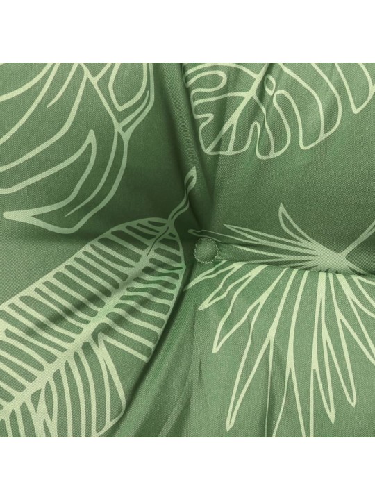 Poduška na palety vzor listů 50 x 50 x 12 cm textil