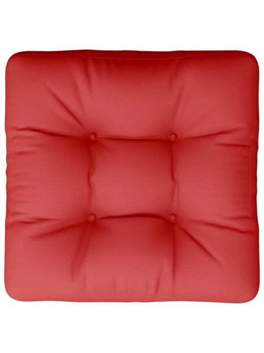 Poduška na palety červená 60 x 60 x 12 cm textil