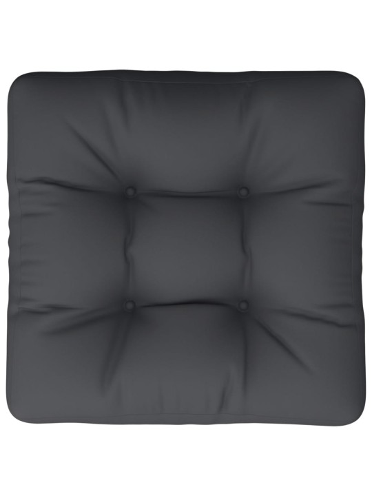 Poduška na palety černá 60 x 60 x 12 cm textil