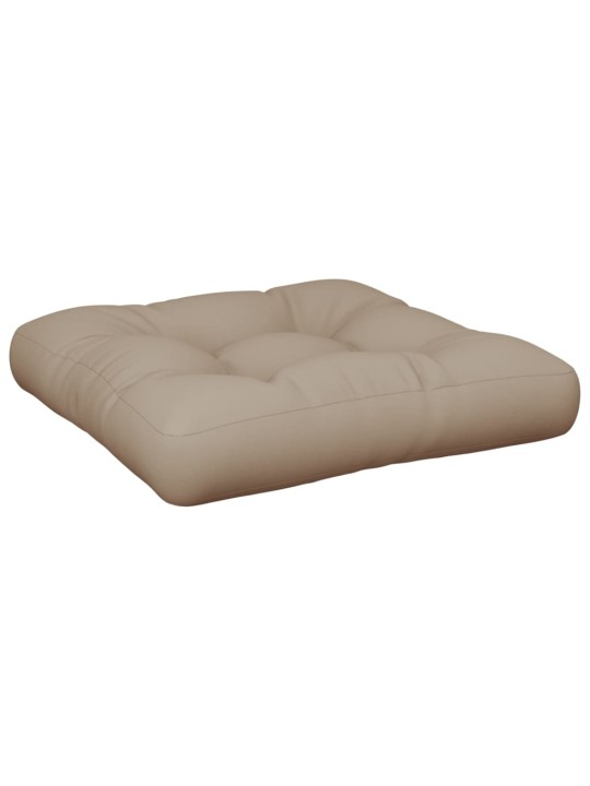 Poduška na palety taupe 60 x 60 x 12 cm textil