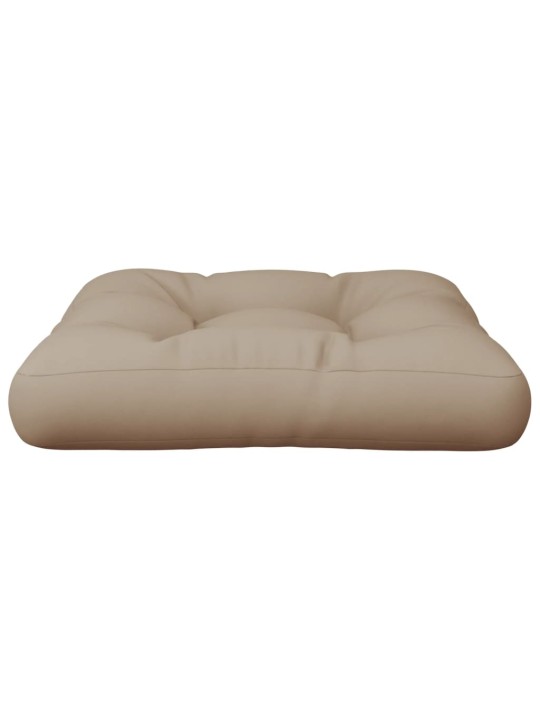 Poduška na palety taupe 60 x 60 x 12 cm textil