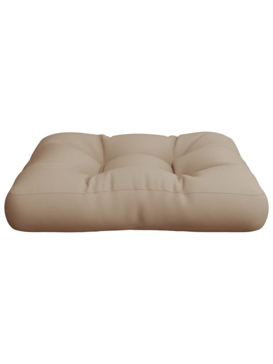 Poduška na palety taupe 60 x 60 x 12 cm textil