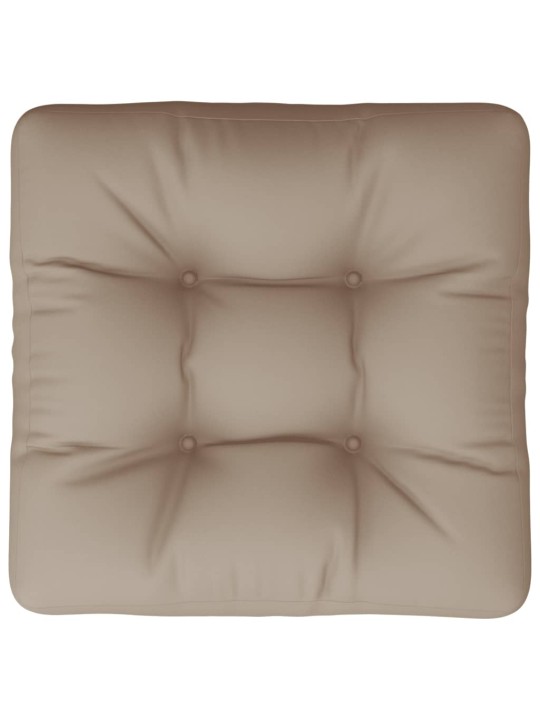 Poduška na palety taupe 60 x 60 x 12 cm textil