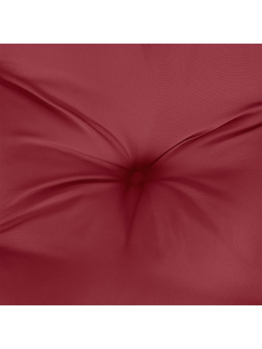 Poduška na palety vínová 60 x 60 x 12 cm textil
