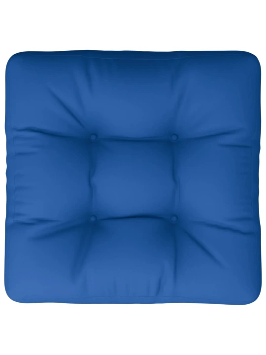 Poduška na palety královsky modrá 60 x 60 x 12 cm textil