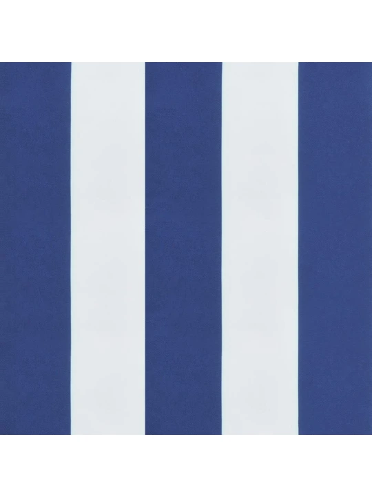 Poduška na palety modré a bílé pruhy 60 x 60 x 12 cm textil