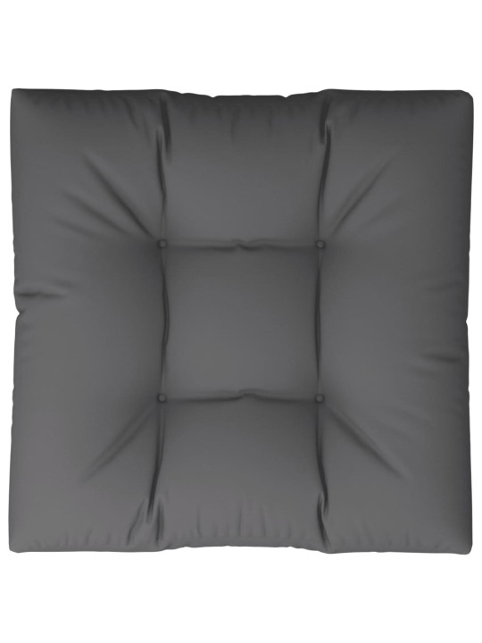 Poduška na palety antracitová 70 x 70 x 12 cm textil