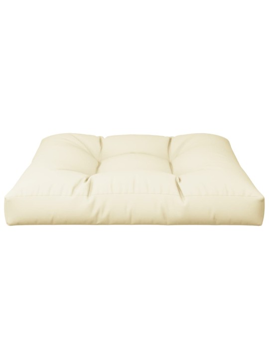Poduška na palety krémová 70 x 70 x 12 cm textil