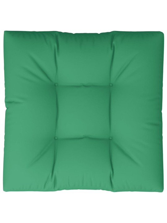 Poduška na palety zelená 70 x 70 x 12 cm textil