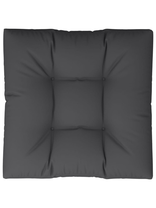Poduška na palety černá 70 x 70 x 12 cm textil