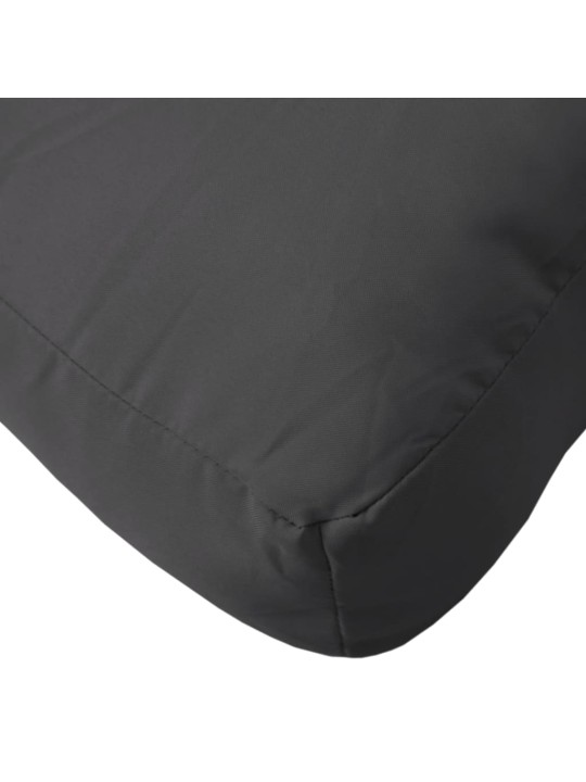 Poduška na palety černá 70 x 70 x 12 cm textil