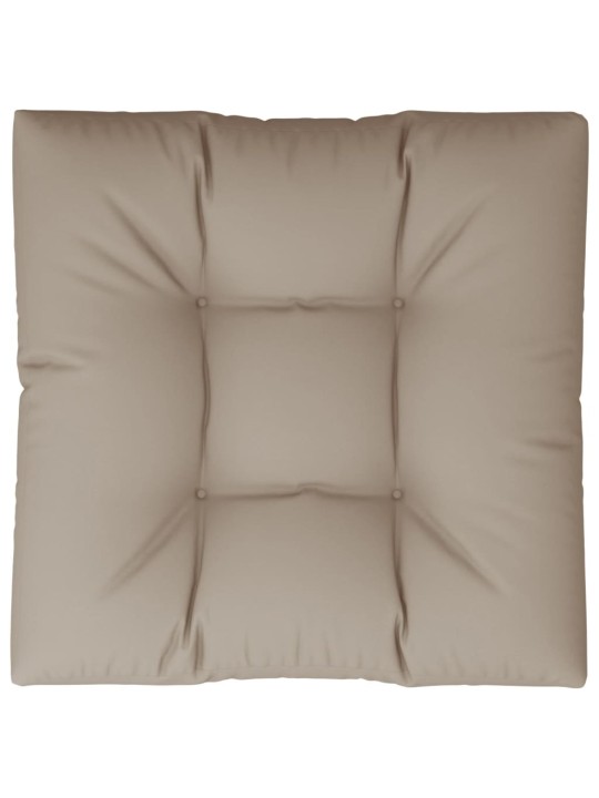 Poduška na palety taupe 70 x 70 x 12 cm textil