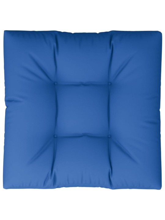 Poduška na palety královsky modrá 70 x 70 x 12 cm textil