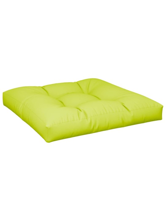 Poduška na palety jasně zelená 70 x 70 x 12 cm textil