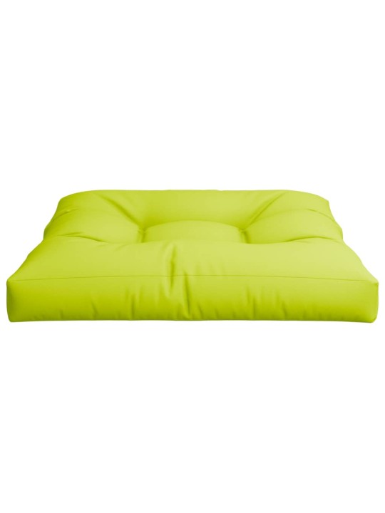 Poduška na palety jasně zelená 70 x 70 x 12 cm textil