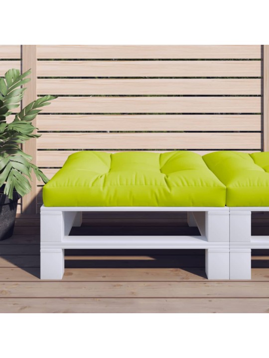 Poduška na palety jasně zelená 70 x 70 x 12 cm textil