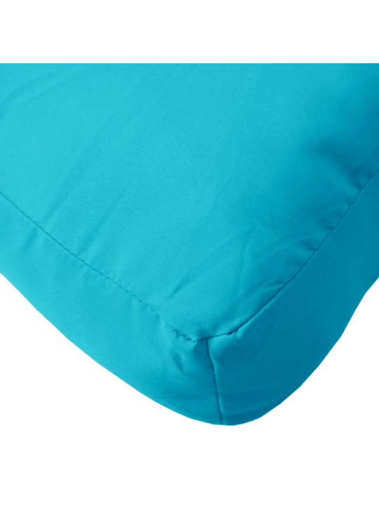 Poduška na palety tyrkysová 70 x 70 x 12 cm textil