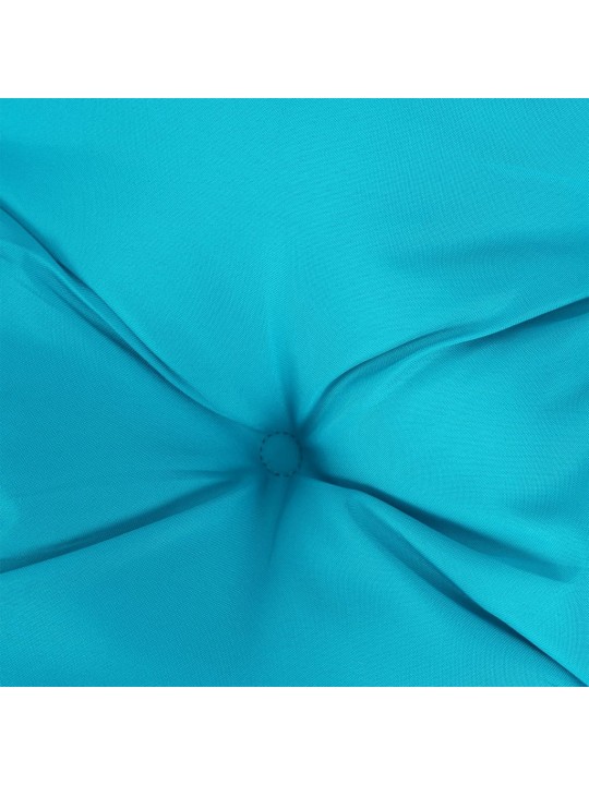 Poduška na palety tyrkysová 70 x 70 x 12 cm textil