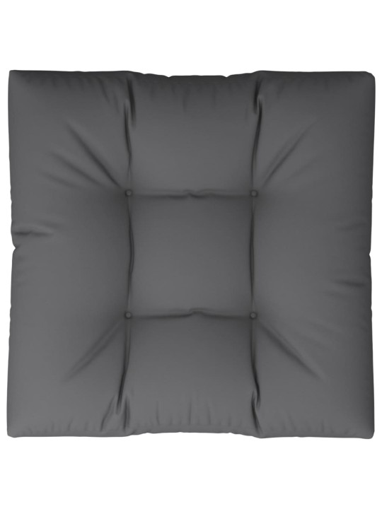 Poduška na palety šedá 80 x 80 x 12 cm textil